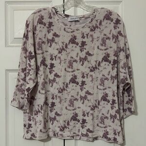 Gilli Lavender and Cream Tie-Dye Shirt
